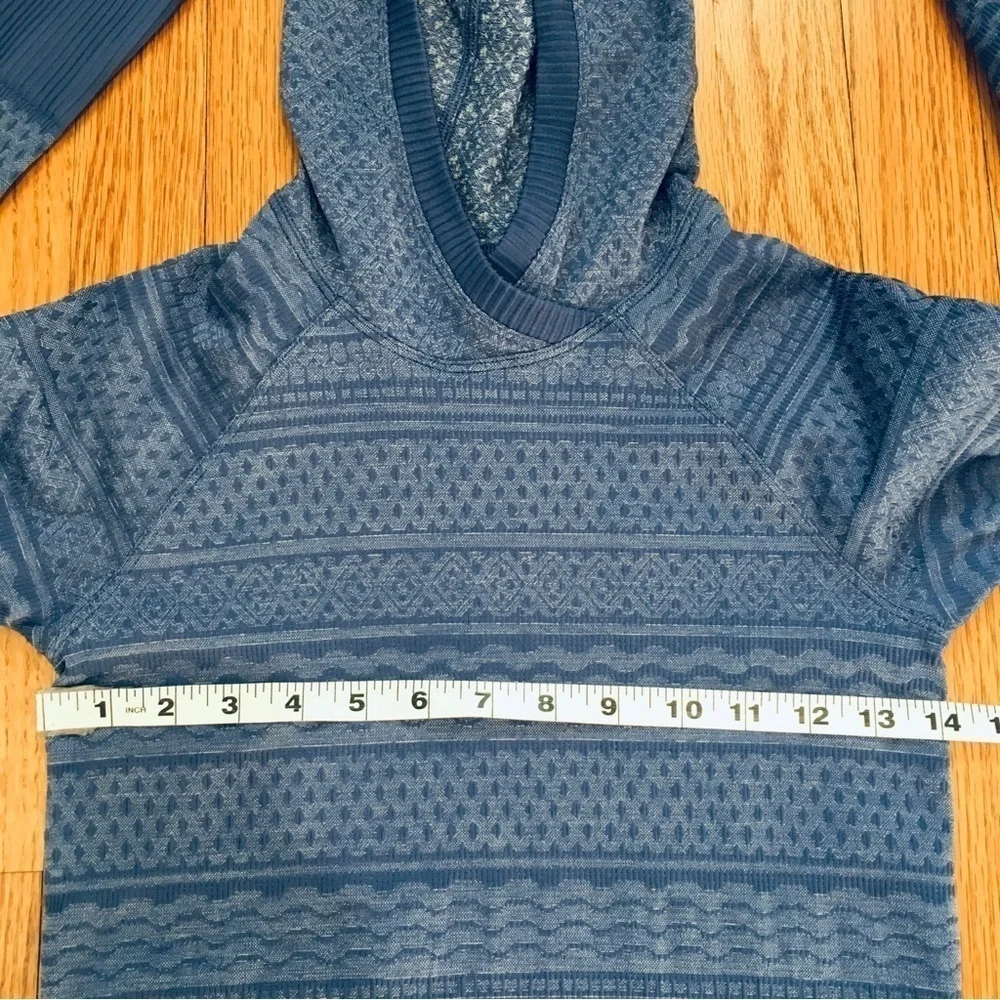 Lululemon Rest Less Gatsby Blue Long Sleeve Hoodie